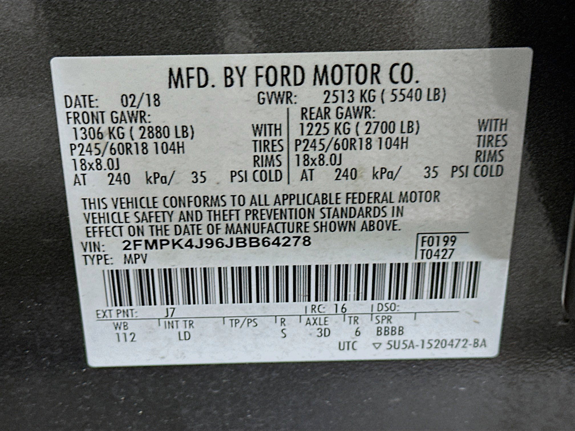 Used 2018 Ford Edge SEL w/ Equipment Group 201A AWD/4WD image 12