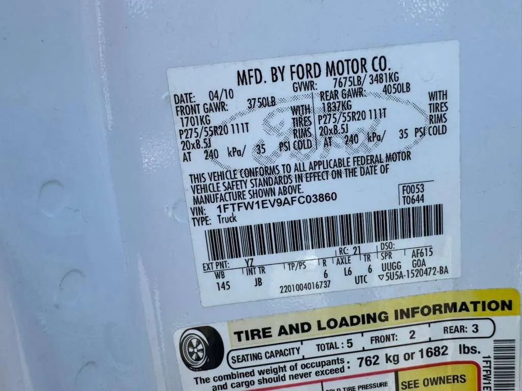 Used 2010 Ford F150 FX4 AWD/4WD image 26