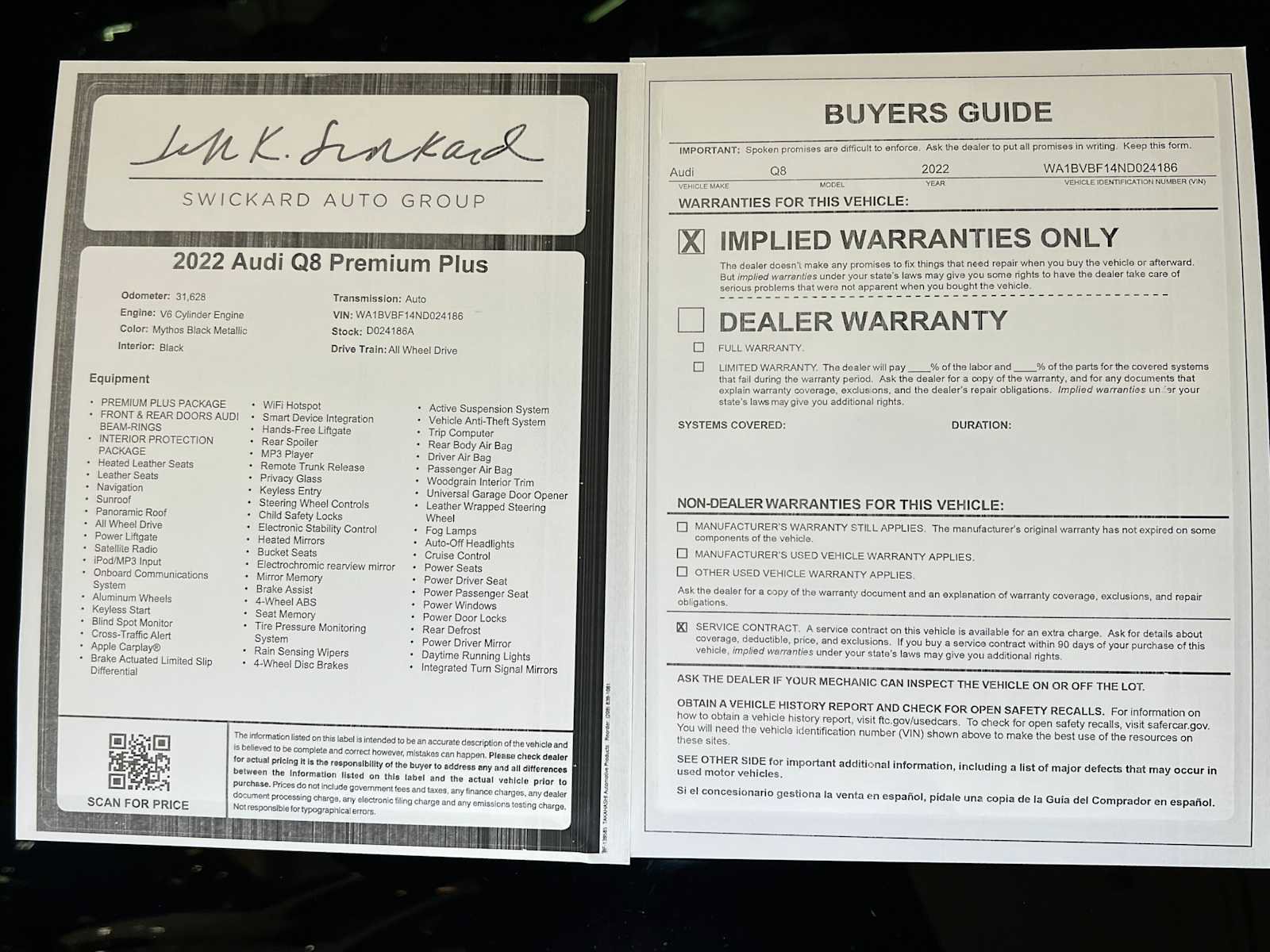 Used 2022 Audi Q8 Premium Plus w/ Premium Plus Package image 37