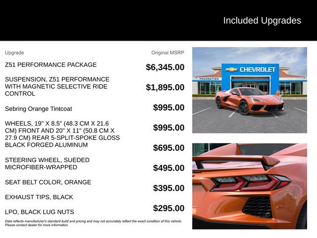 New 2026 Chevrolet Corvette Stingray Premium Conv w/ Z51 Performance Package RWD image 5