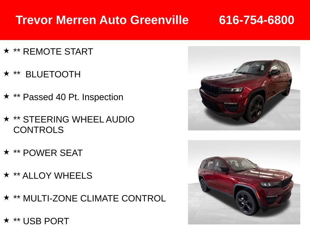 Used 2023 Jeep Grand Cherokee Limited w/ Black Appearance Package image 14