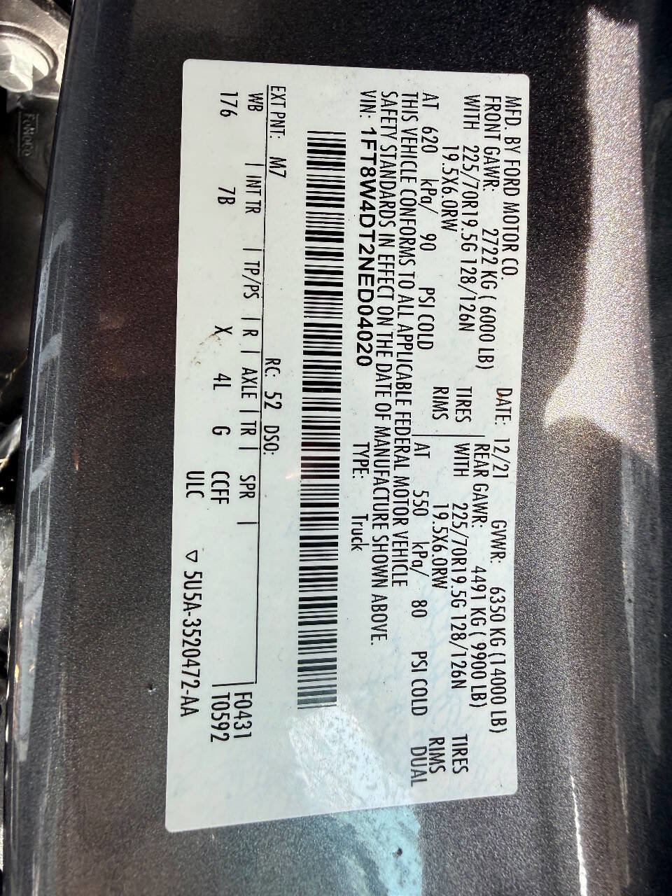 Used 2022 Ford F450 Platinum w/ FX4 Off-Road Package image 58