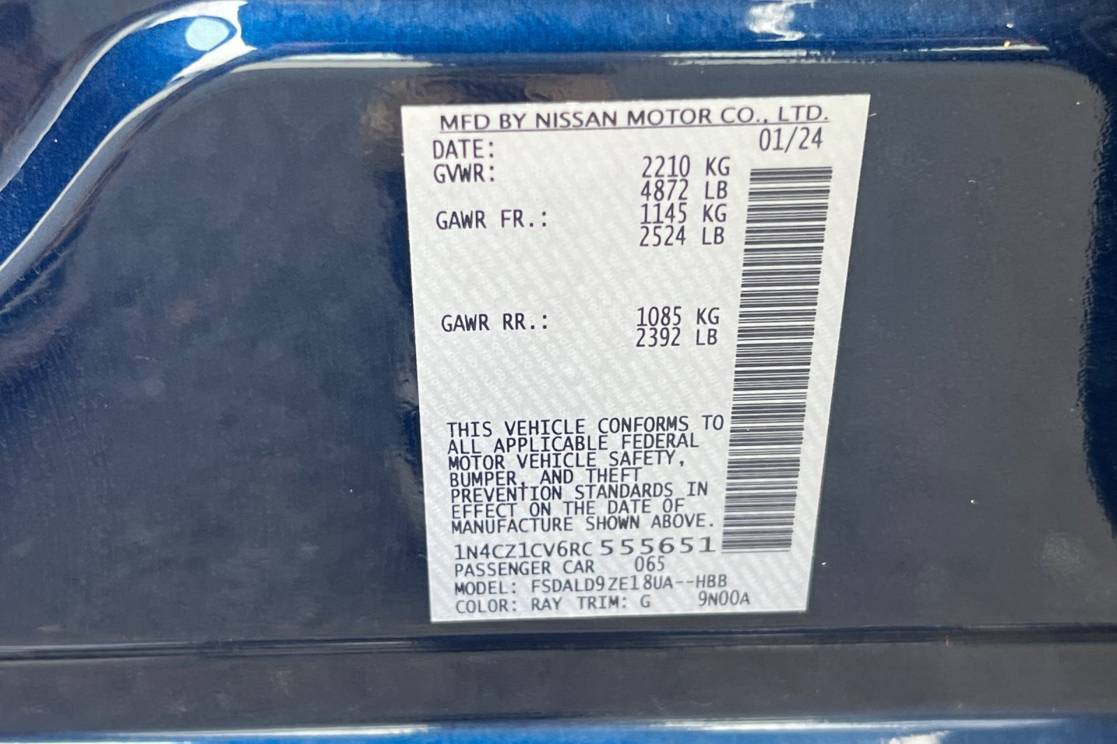 Certified 2024 Nissan Leaf SV Plus FWD image 36
