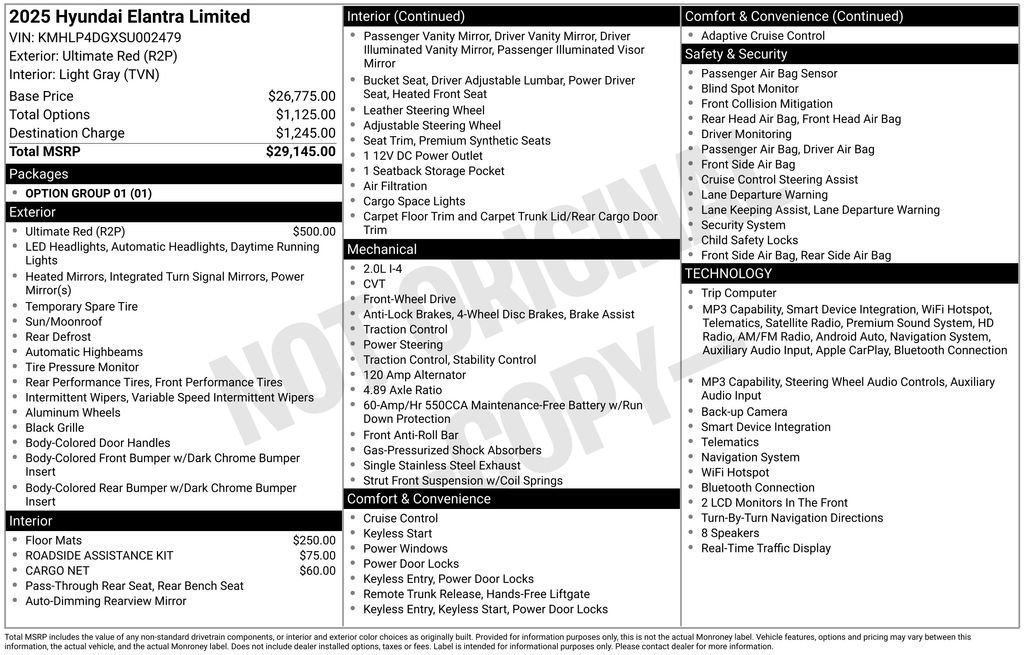 Used 2025 Hyundai Elantra Limited FWD image 50