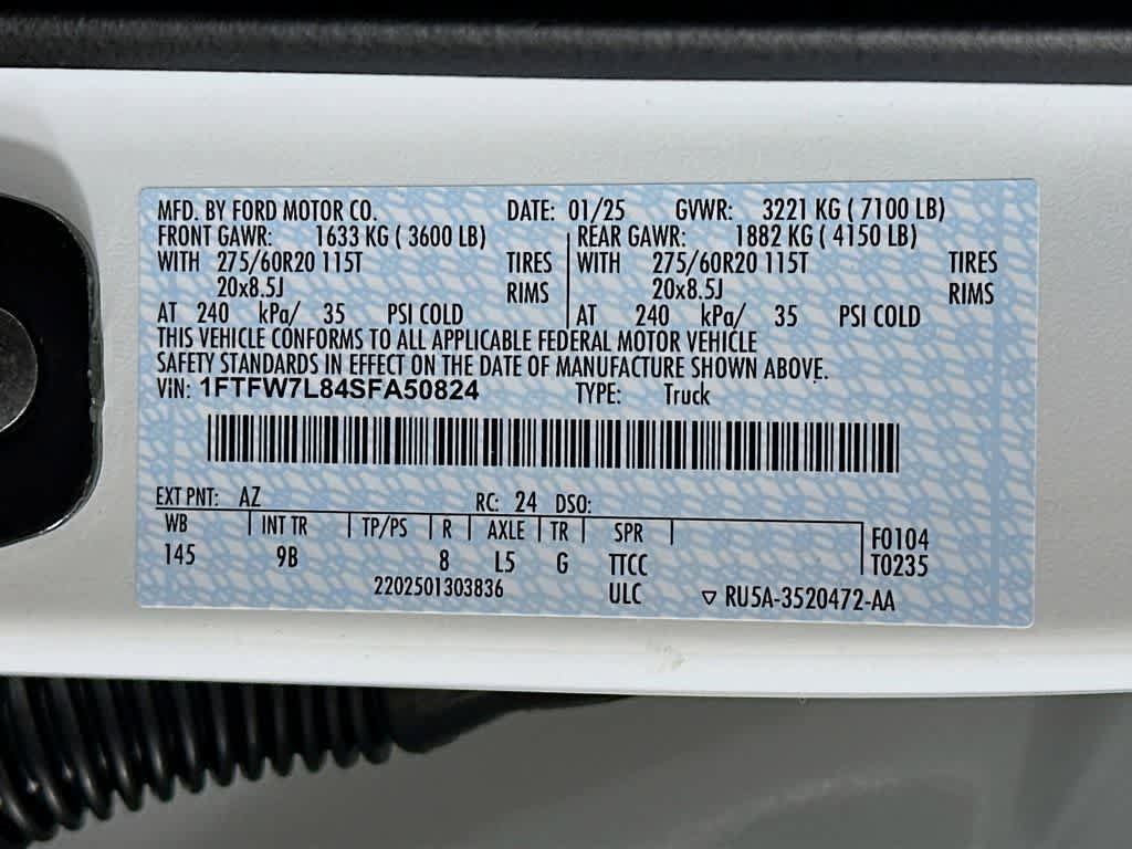 New 2025 Ford F150 Platinum w/ Equipment Group 702A High AWD/4WD image 23