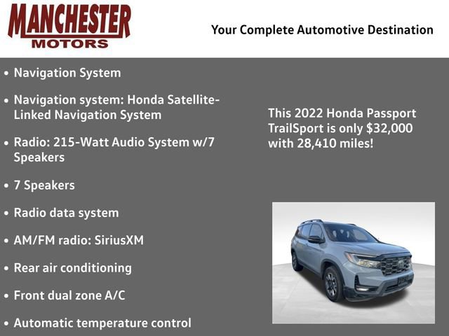 Used 2022 Honda Passport TrailSport image 2
