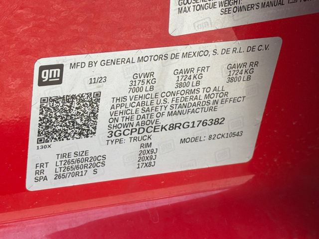Used 2024 Chevrolet Silverado 1500 Custom Trail Boss AWD/4WD image 33