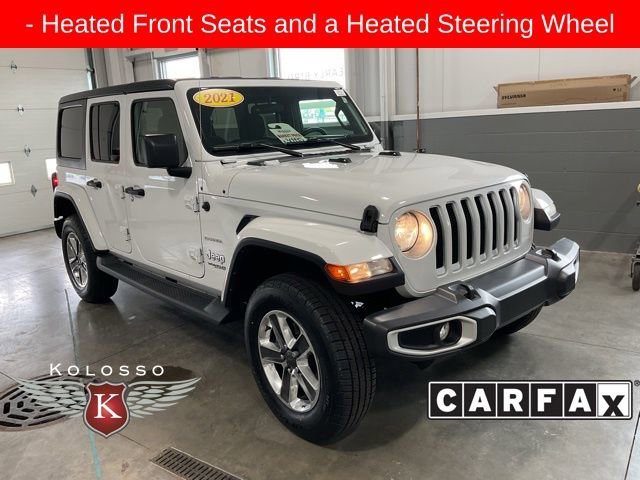 Used 2021 Jeep Wrangler Unlimited Sahara w/ Cold Weather Group AWD/4WD image 1