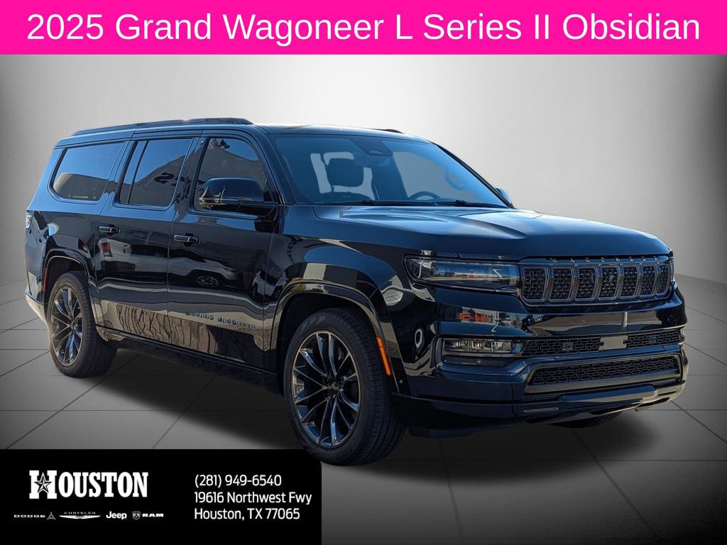 New 2025 Jeep Grand Wagoneer L Series II Obsidian w/ Quick Order Packagew 28T image 1
