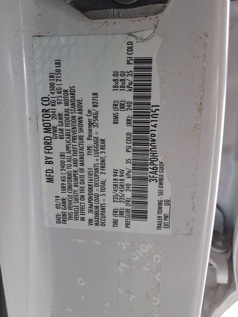 Used 2019 Ford Fusion SE w/ Equipment Group 151A FWD image 34