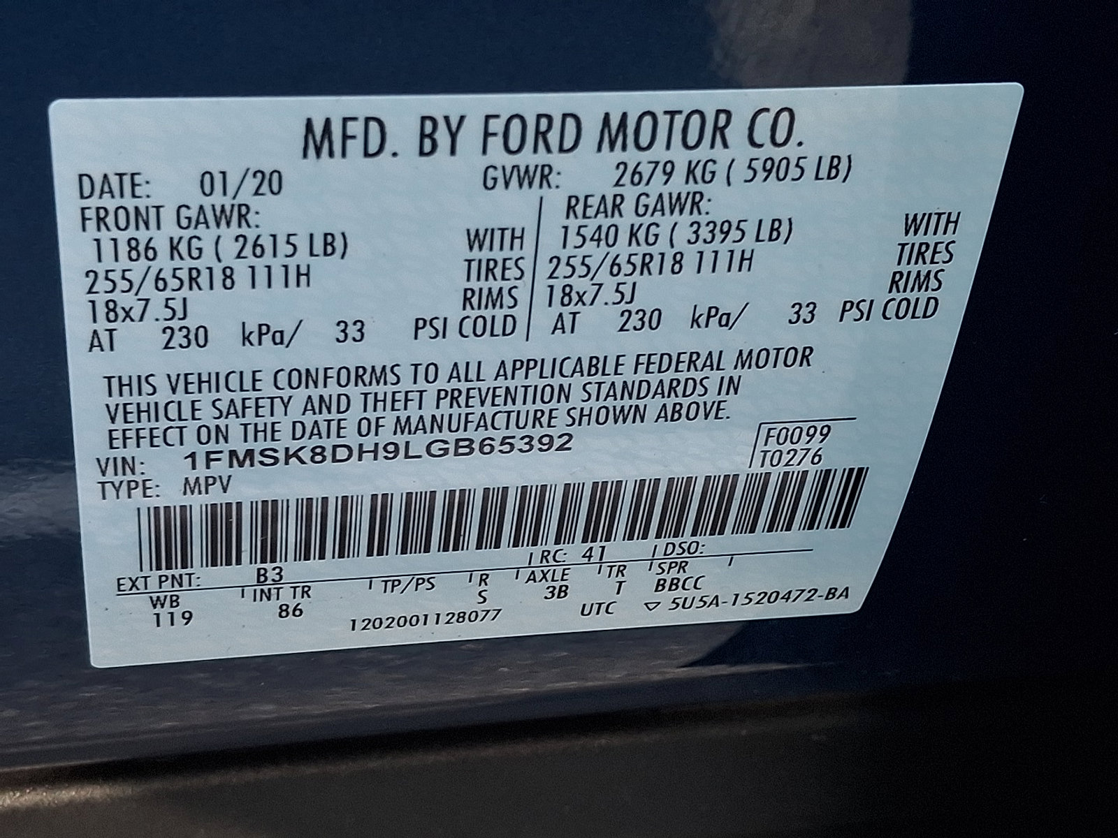 Used 2020 Ford Explorer XLT image 26