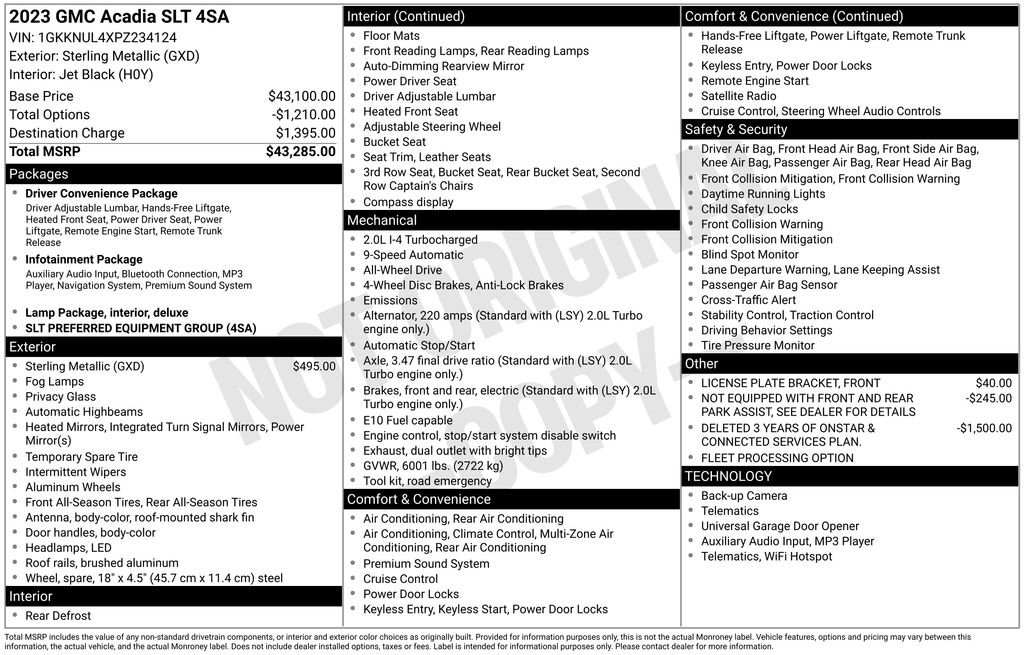 Used 2023 GMC Acadia SLT image 6