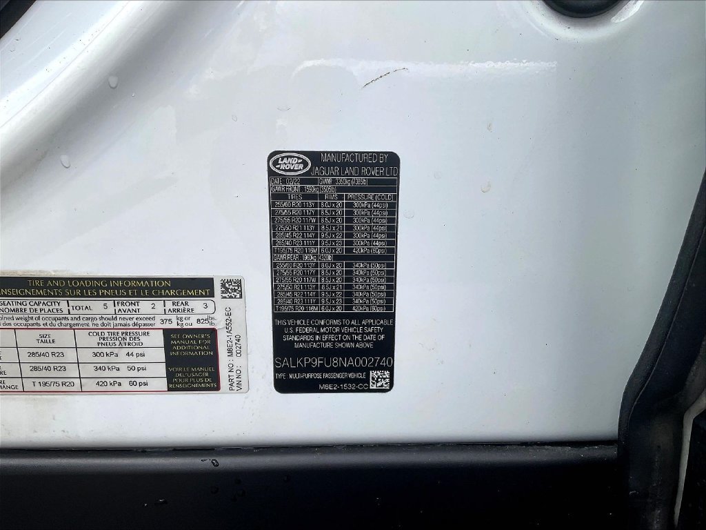 Used 2022 Land Rover Range Rover SE AWD/4WD image 15