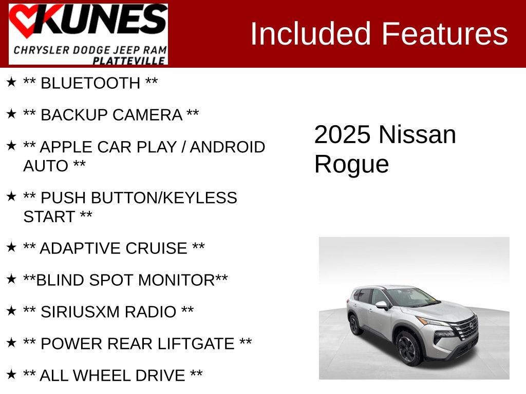 Used 2025 Nissan Rogue SV image 2
