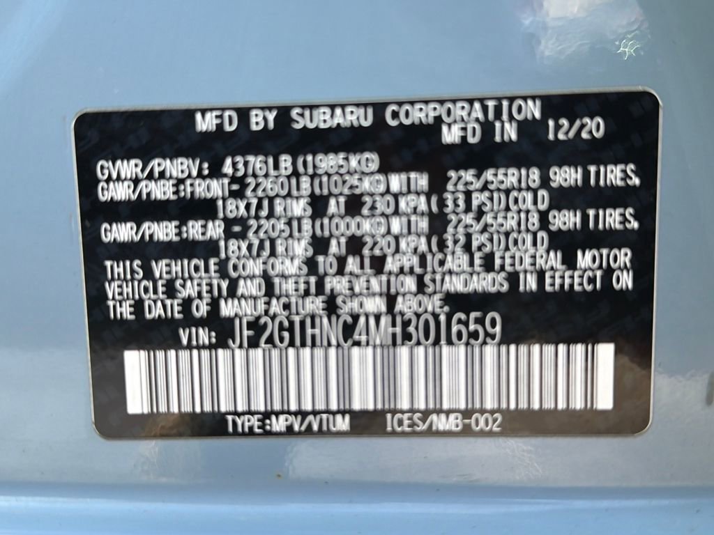 Certified 2021 Subaru Crosstrek 2.5i Limited w/ Moonroof Package 2 image 54