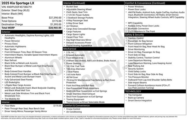 Used 2025 Kia Sportage LX image 4