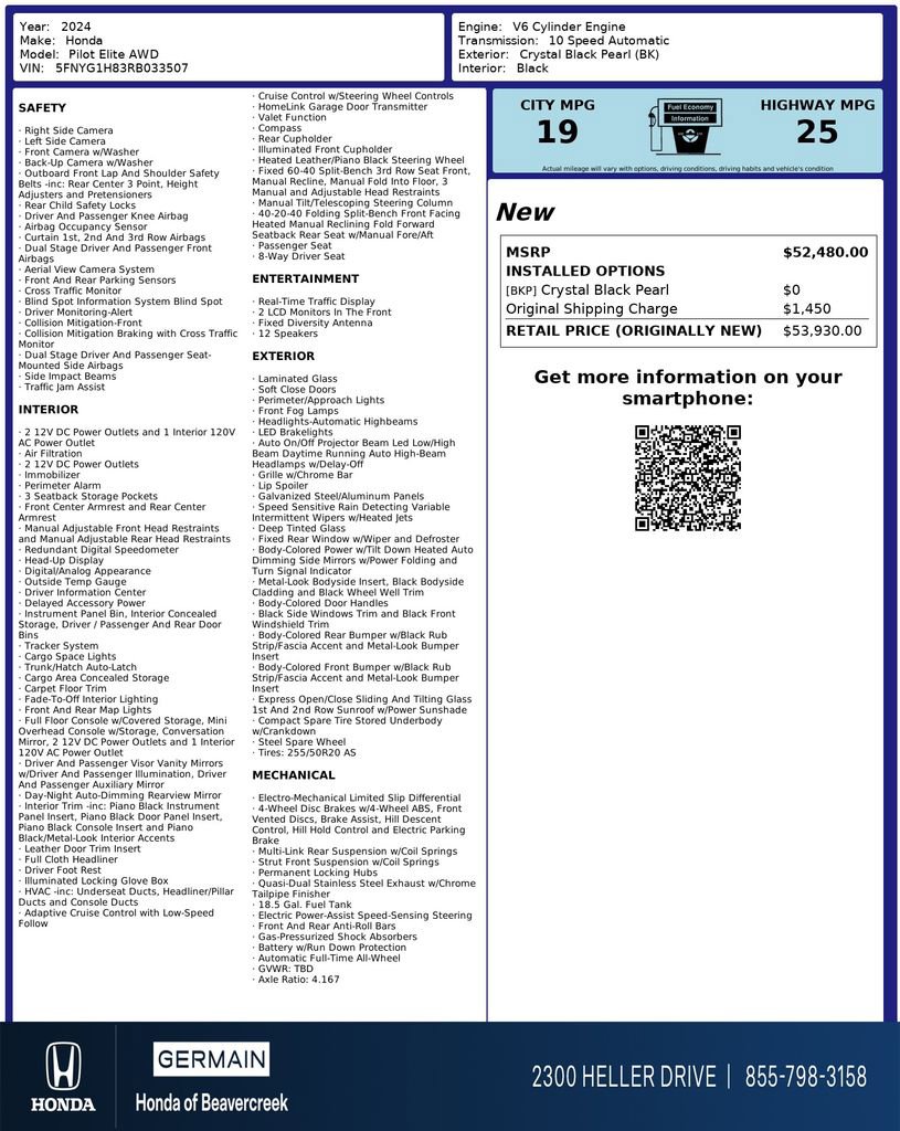 Used 2024 Honda Pilot Elite image 33