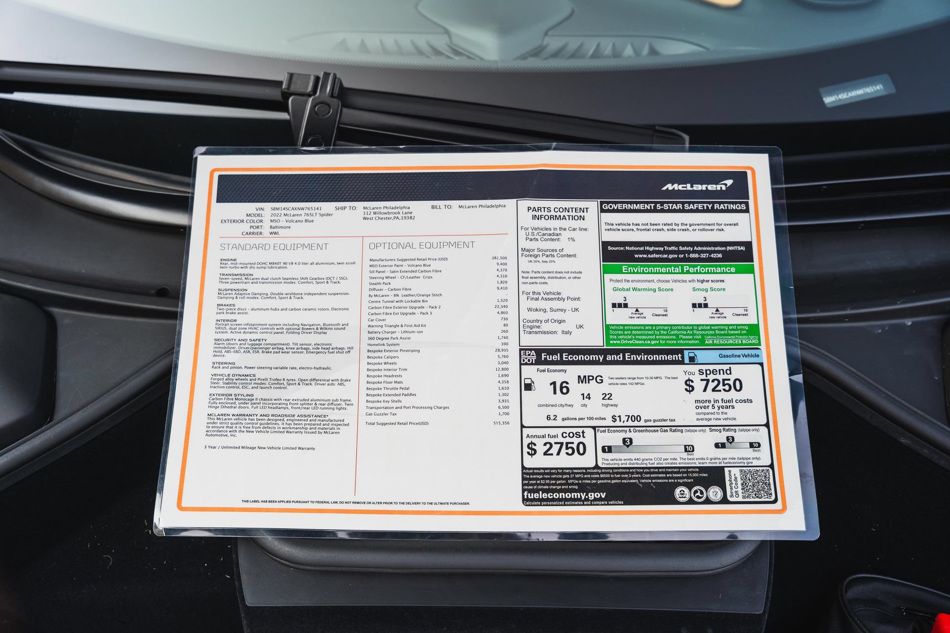 Used 2022 McLaren 765LT RWD image 64