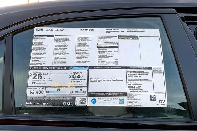 New 2026 Cadillac CT4 Sport image 15