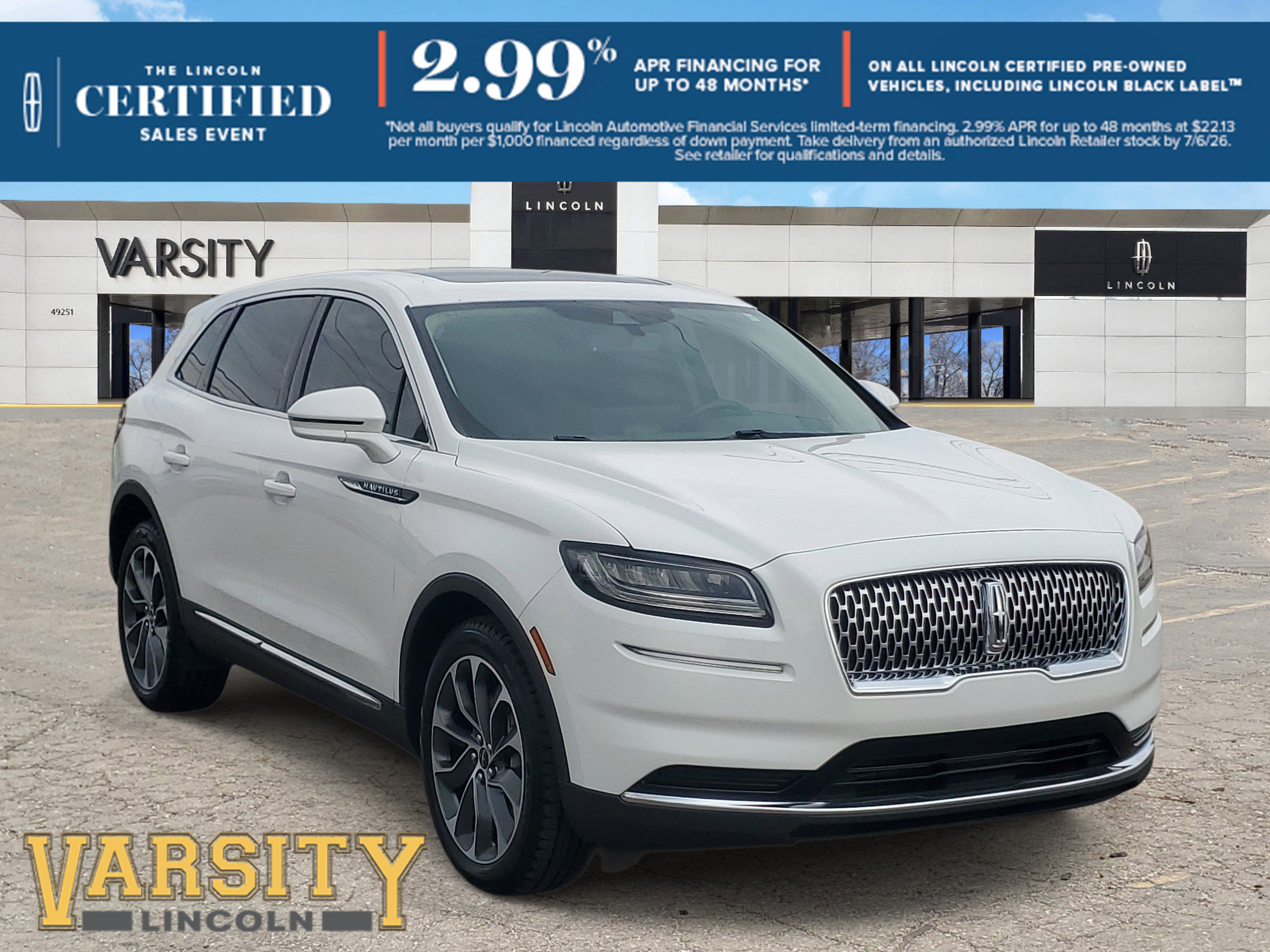 Certified 2023 Lincoln Nautilus Reserve