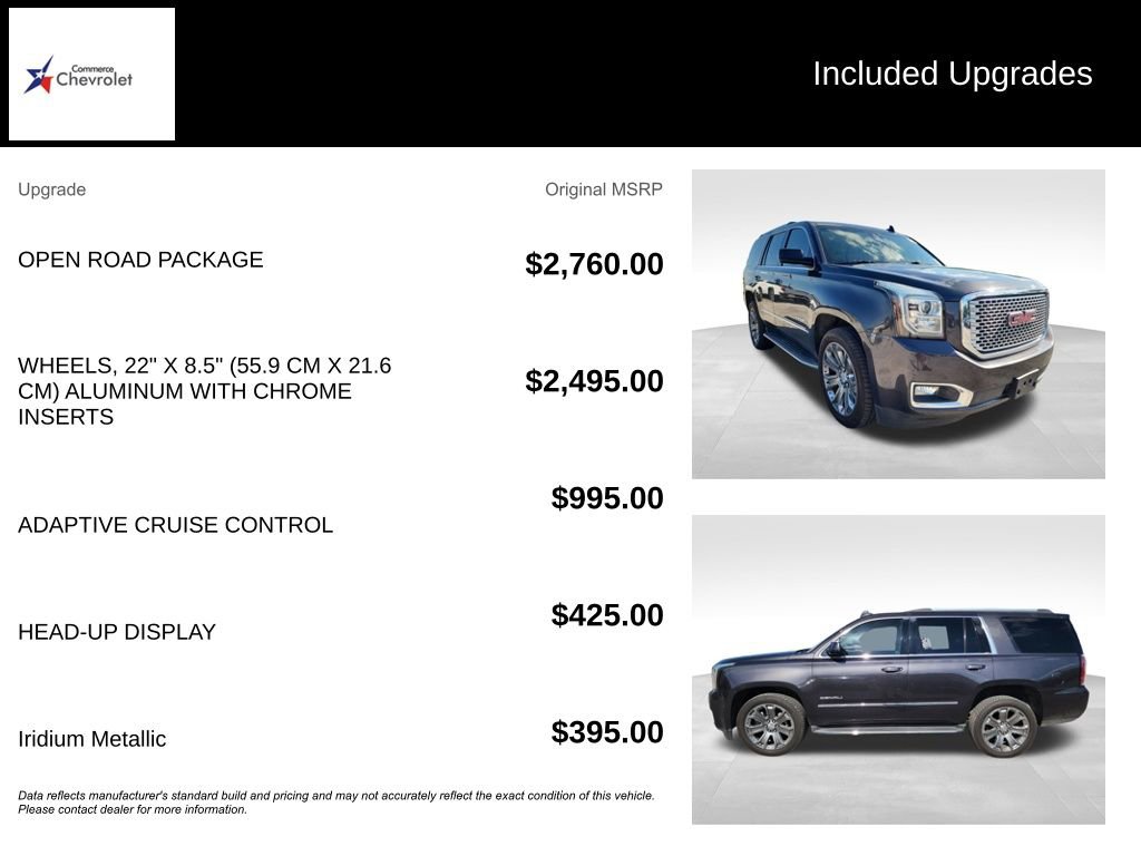 Used 2016 GMC Yukon Denali w/ Open Road Package RWD image 14