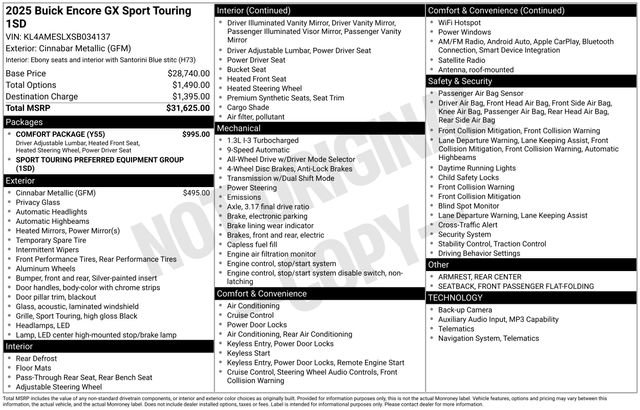 Used 2025 Buick Encore GX Sport Touring w/ Comfort Package AWD/4WD image 66