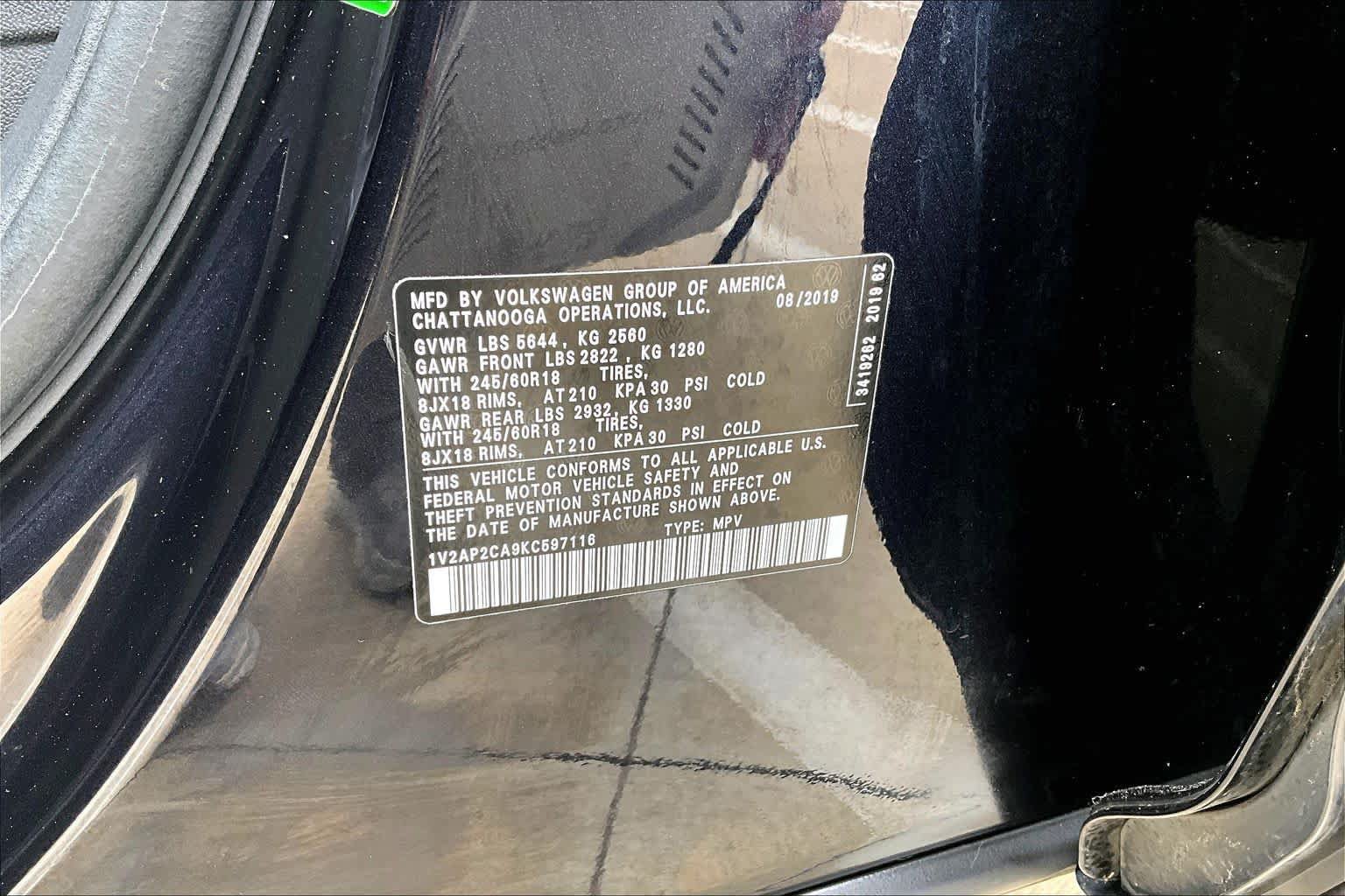 Used 2019 Volkswagen Atlas S FWD image 32
