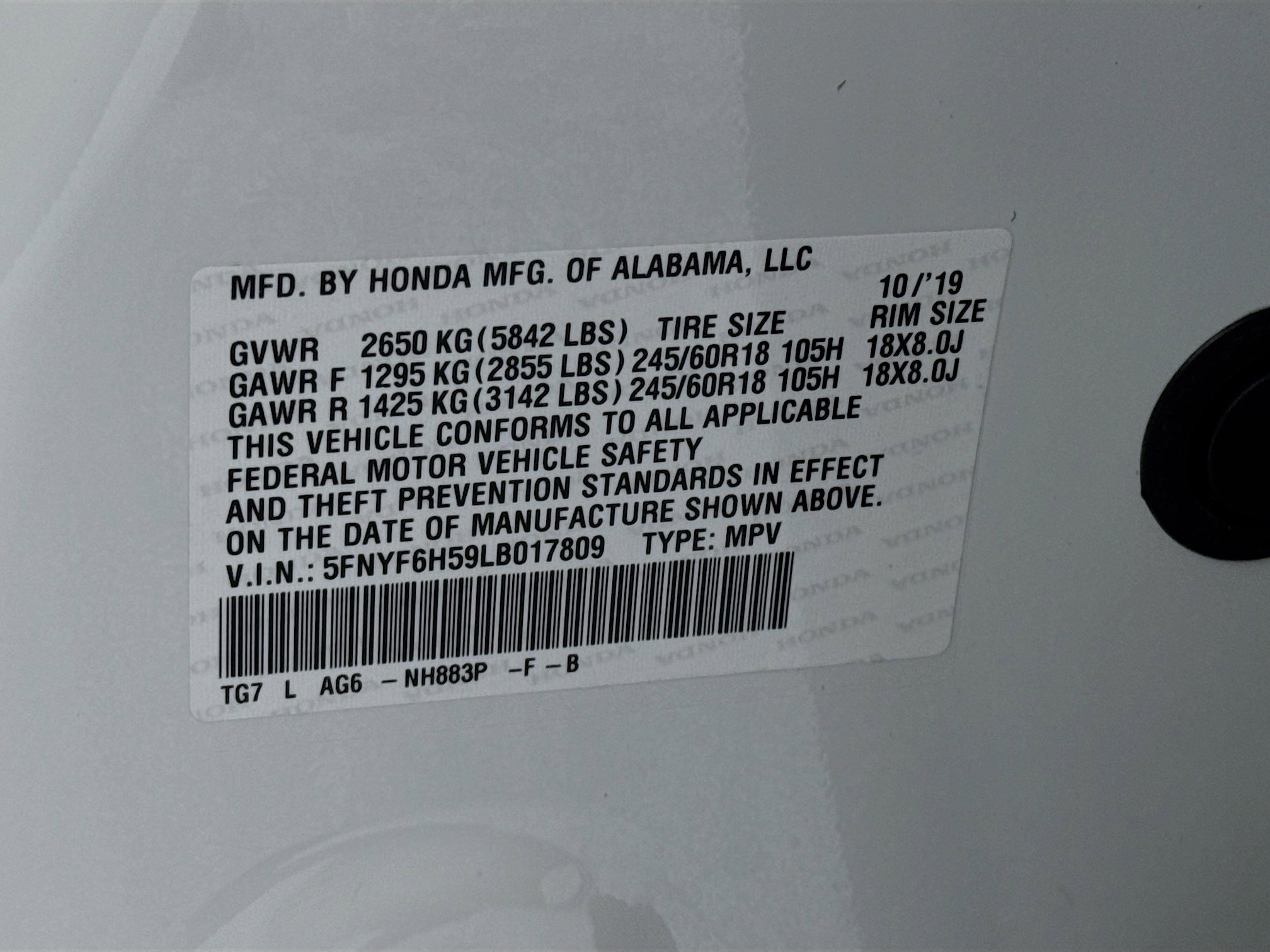 Certified 2020 Honda Pilot EX-L image 33