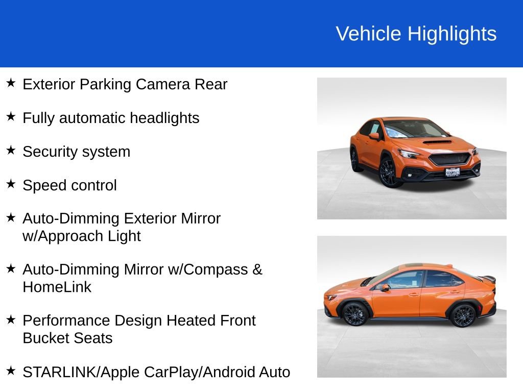 Used 2024 Subaru WRX Premium w/ Popular Package #2A image 33
