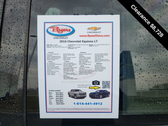 Used 2016 Chevrolet Equinox LT w/ Convenience Package FWD image 11