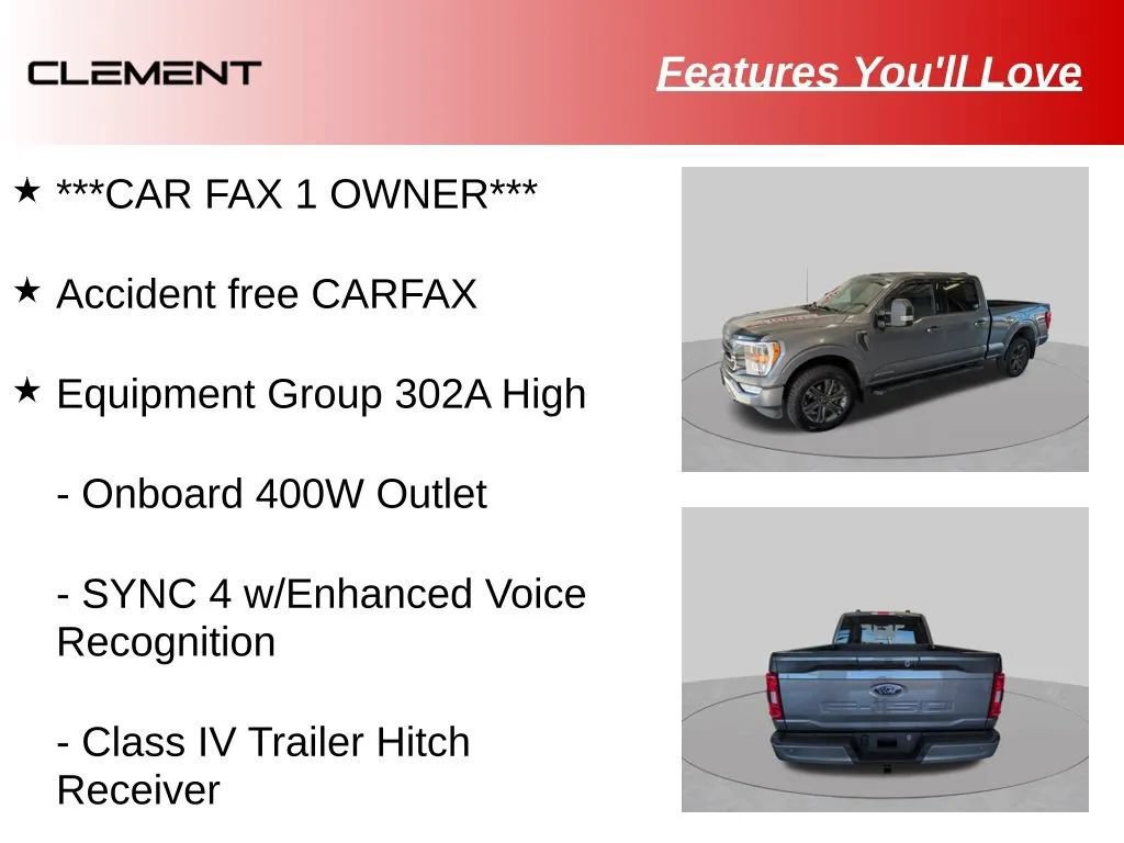 Used 2023 Ford F150 XLT w/ Equipment Group 302A High AWD/4WD image 10