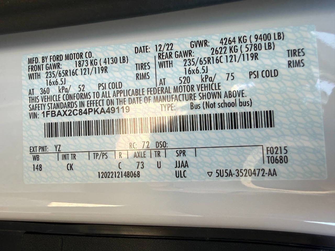 Used 2023 Ford Transit 350 XLT RWD image 46