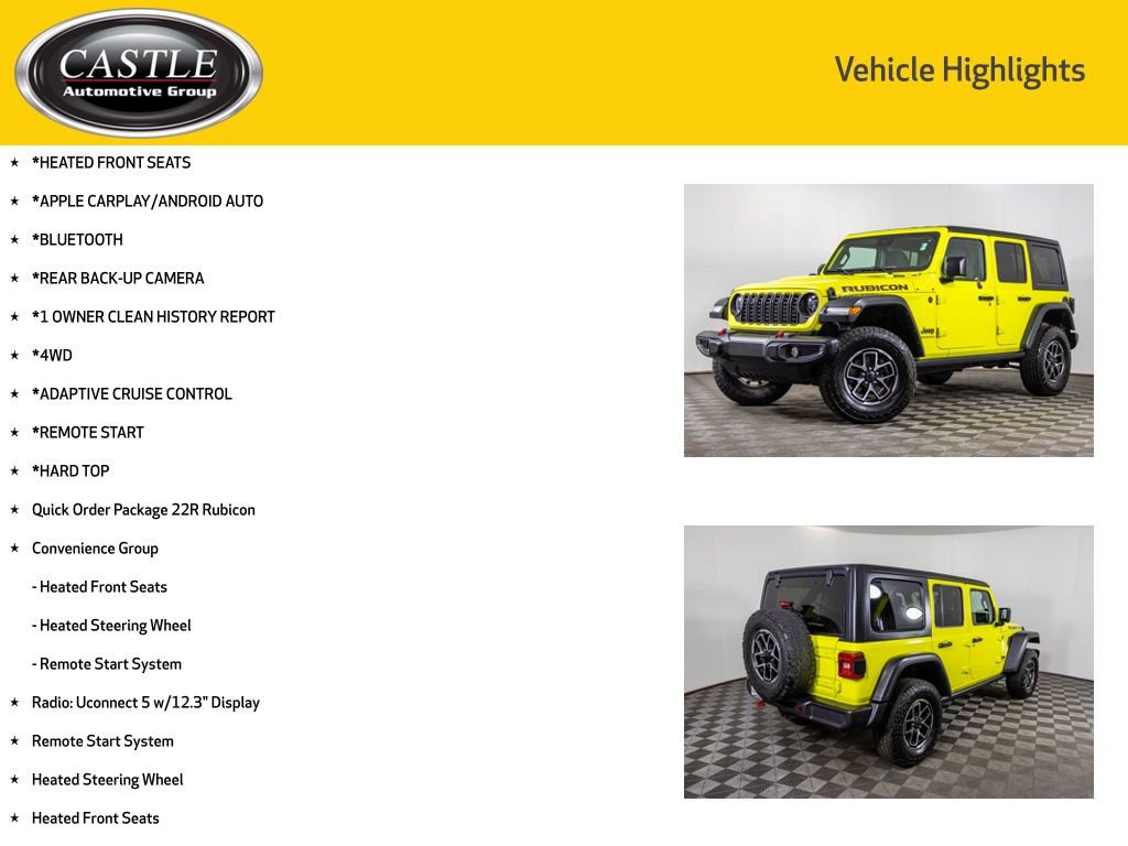 Used 2024 Jeep Wrangler Unlimited Rubicon w/ Convenience Group image 3