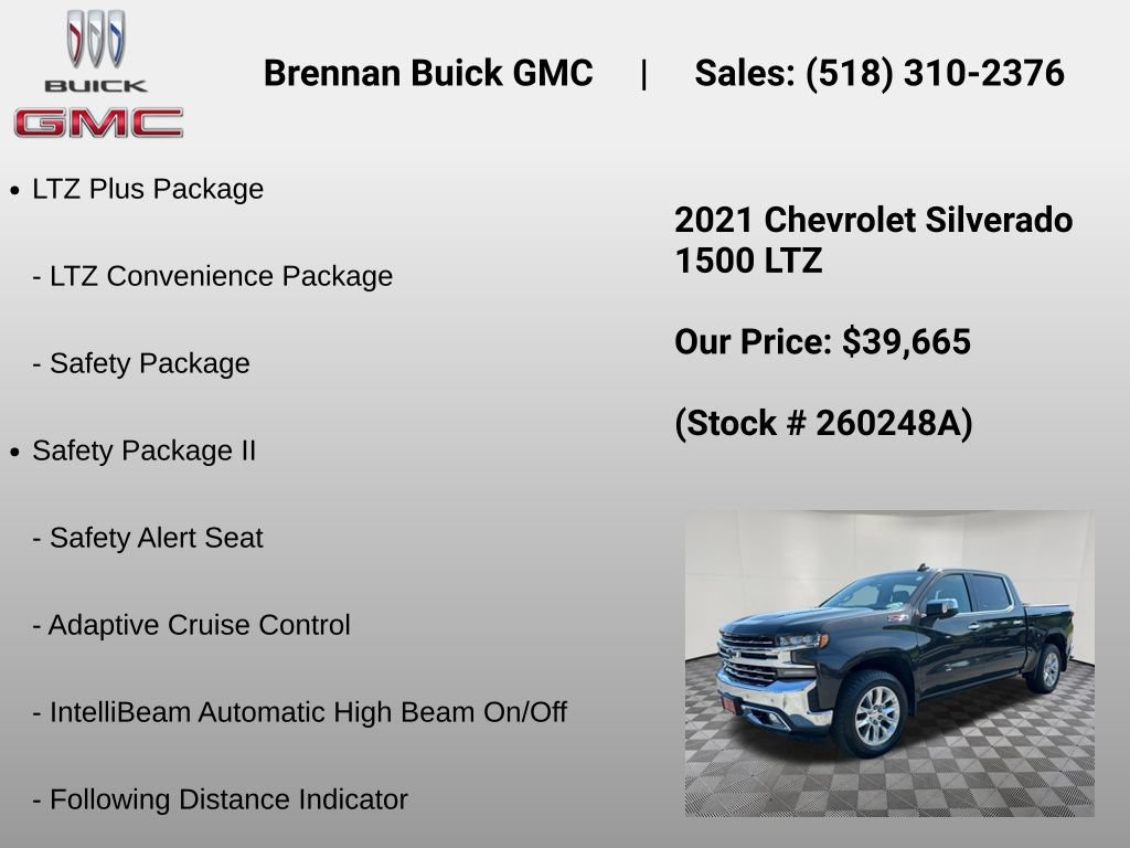 Certified 2021 Chevrolet Silverado 1500 LTZ w/ LTZ Premium Package AWD/4WD image 18