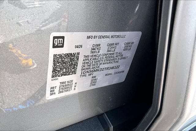 New 2026 Chevrolet Tahoe LS w/ LPO, Chrome Package AWD/4WD image 13