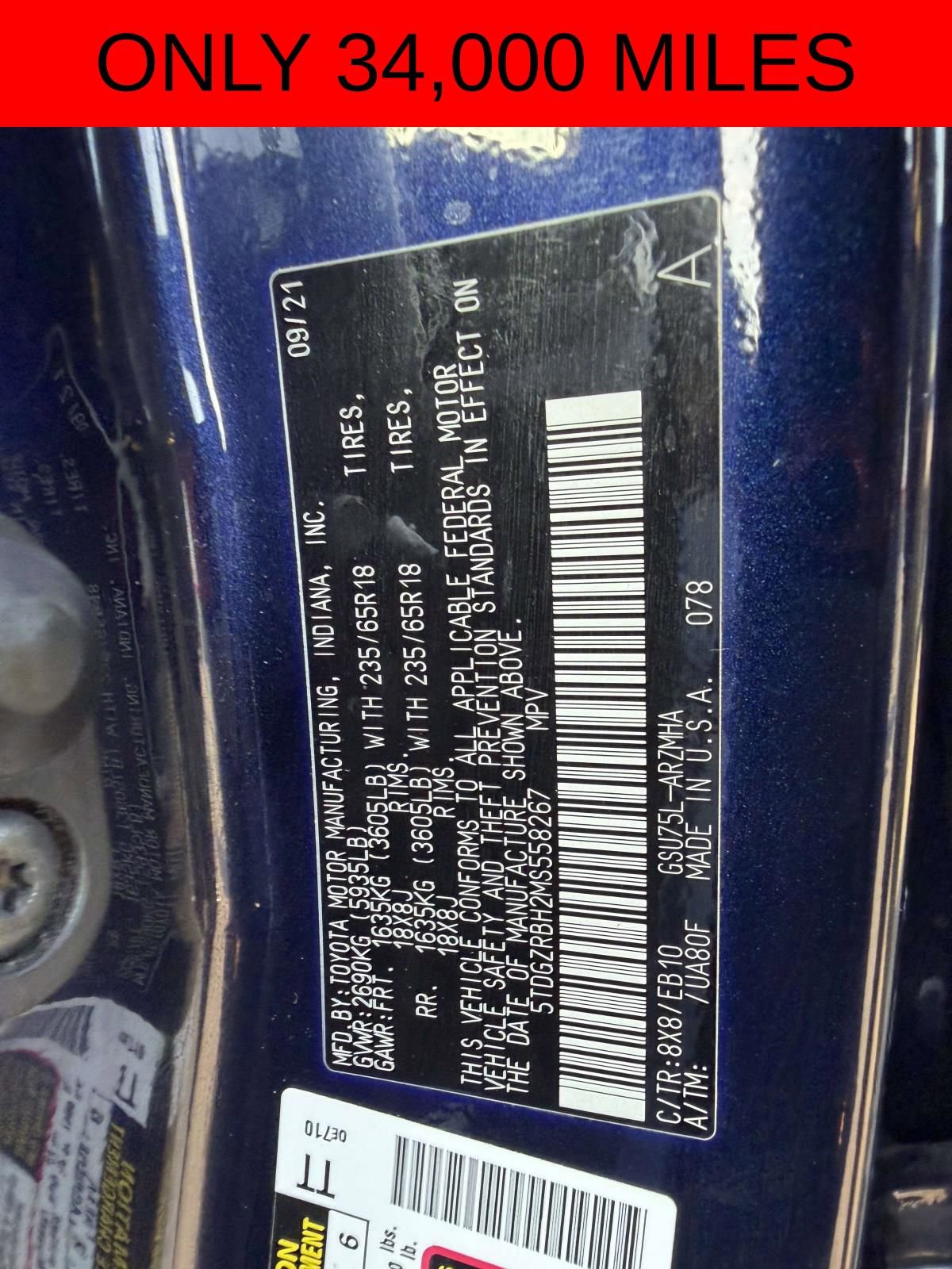 Used 2021 Toyota Highlander XLE AWD/4WD image 20