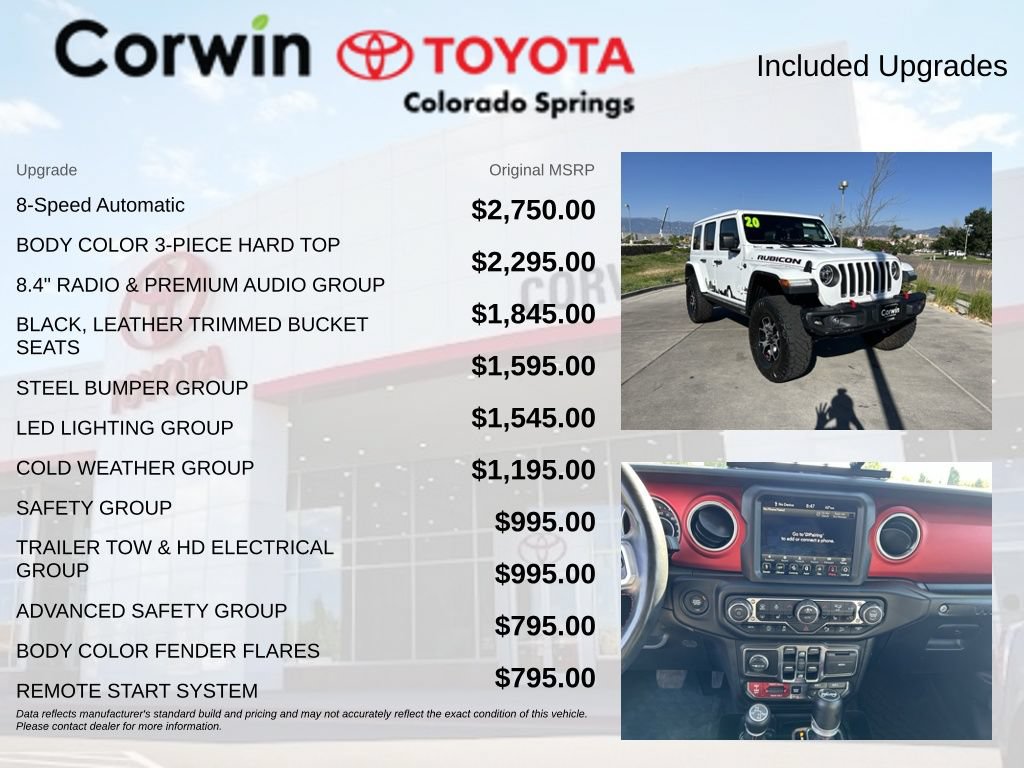 Used 2020 Jeep Wrangler Unlimited Rubicon AWD/4WD image 4