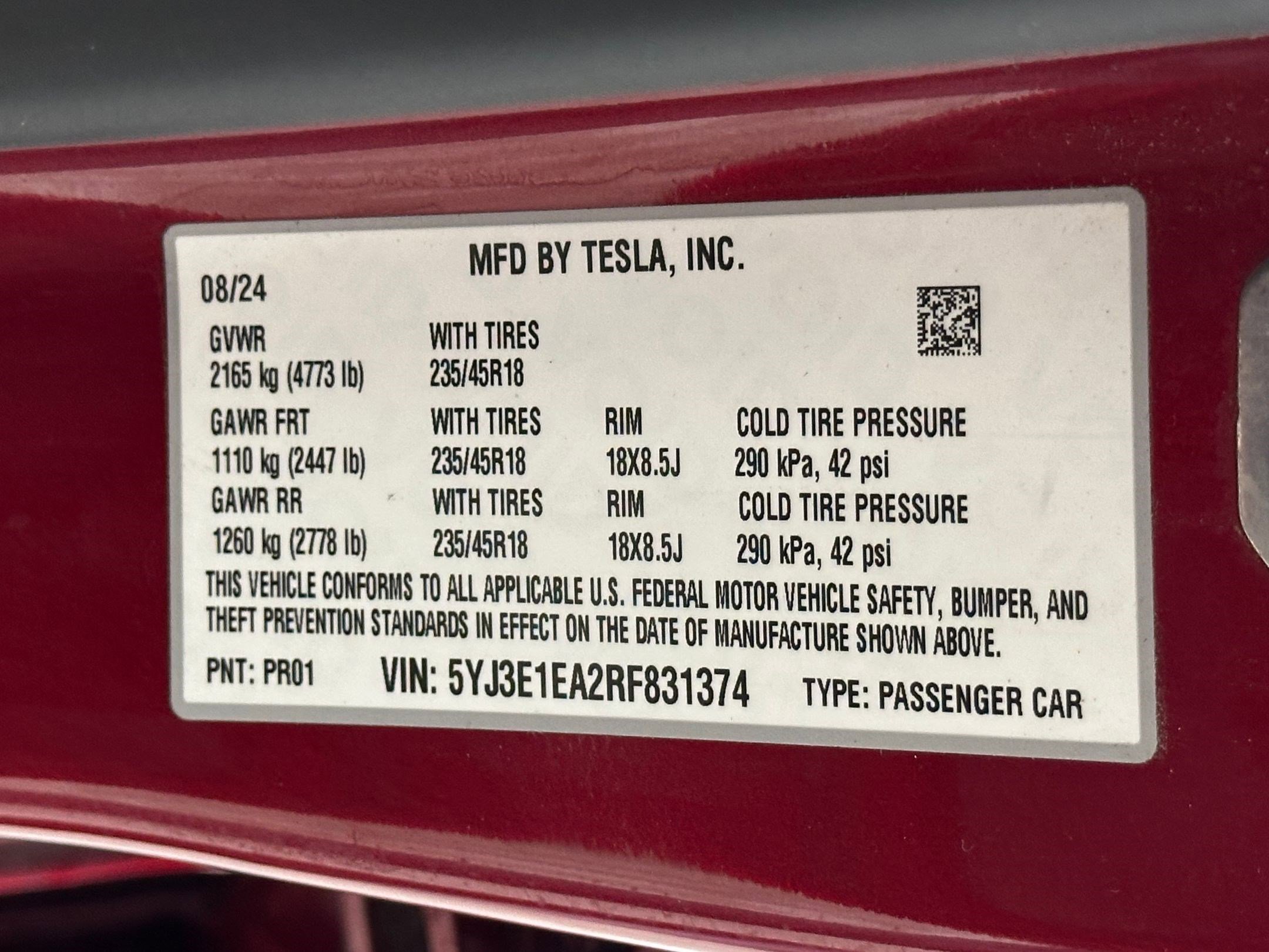Used 2024 Tesla Model 3 Standard Range image 27