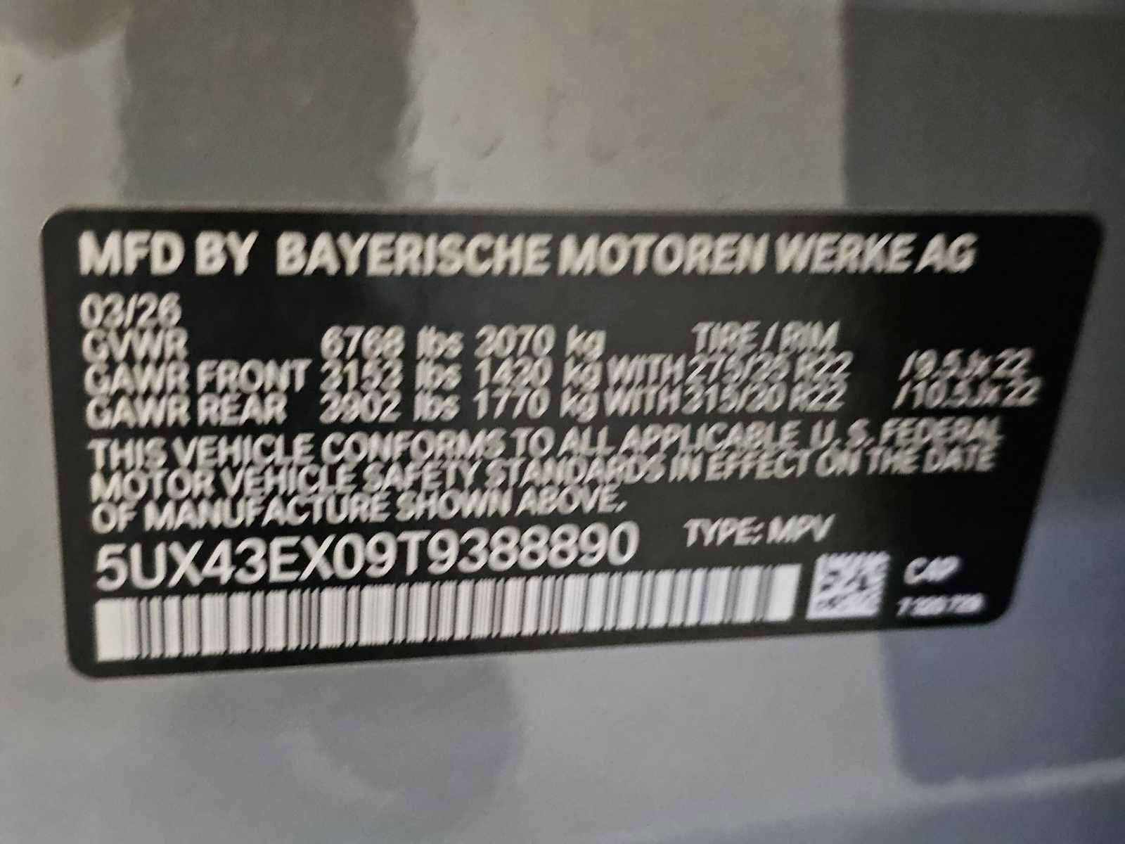 New 2026 BMW X6 M60i AWD/4WD image 43