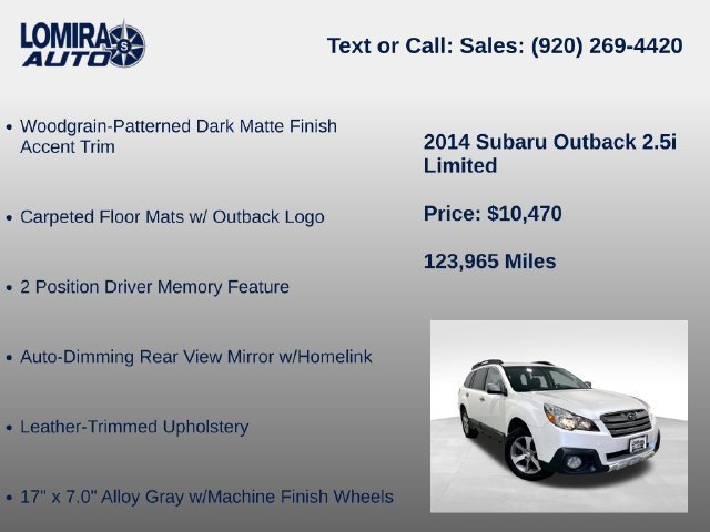 Used 2014 Subaru Outback 2.5i Limited AWD/4WD image 33