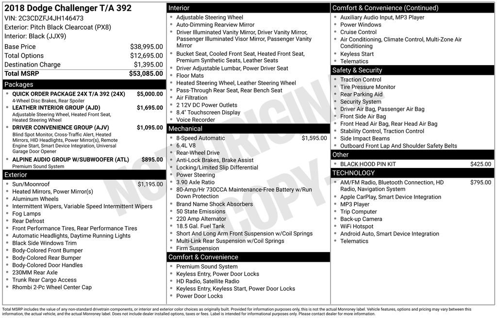 Used 2018 Dodge Challenger T/A image 7
