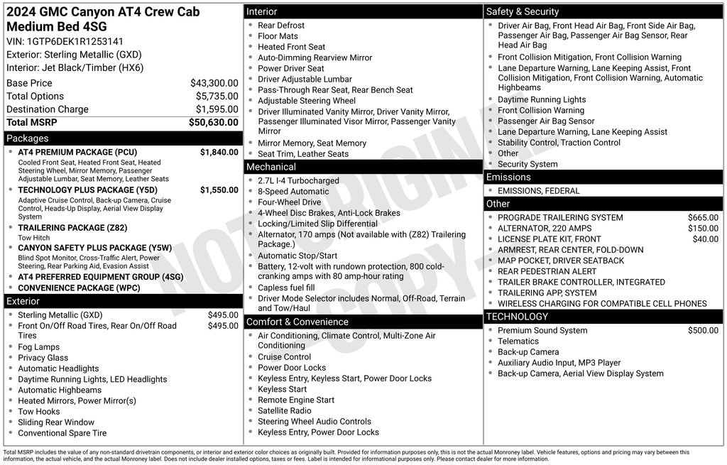 Used 2024 GMC Canyon AT4 w/ AT4 Premium Package image 2