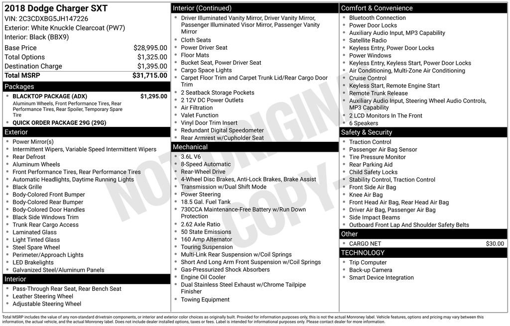 Used 2018 Dodge Charger SXT w/ Blacktop Package image 15