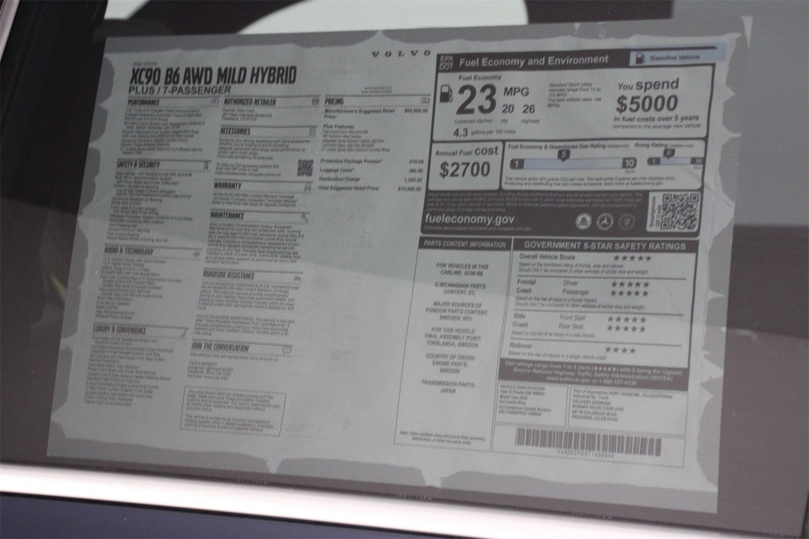 New 2026 Volvo XC90 B6 Plus w/ Protection Package image 18