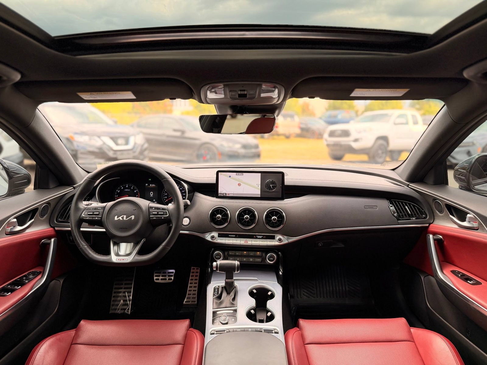 Used 2022 Kia Stinger GT1 w/ Red Interior Color Package RWD image 2