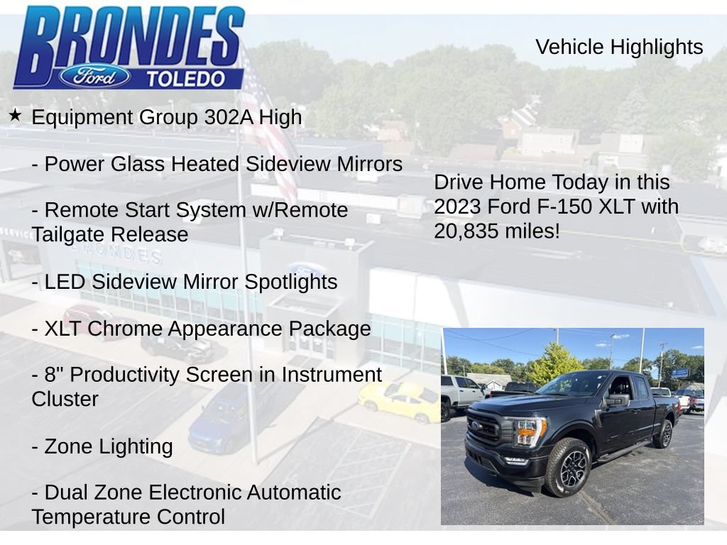 Used 2023 Ford F150 XLT w/ Equipment Group 302A High AWD/4WD image 12
