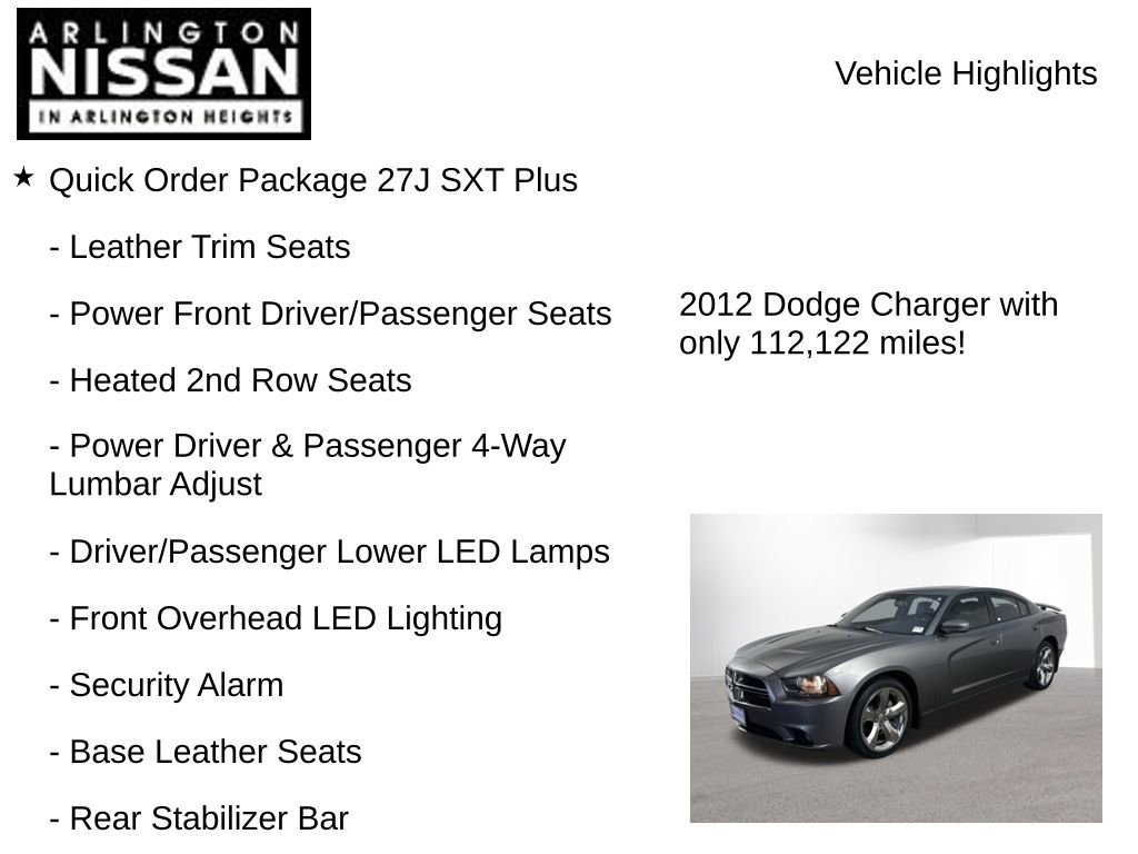Used 2012 Dodge Charger SXT Plus image 8