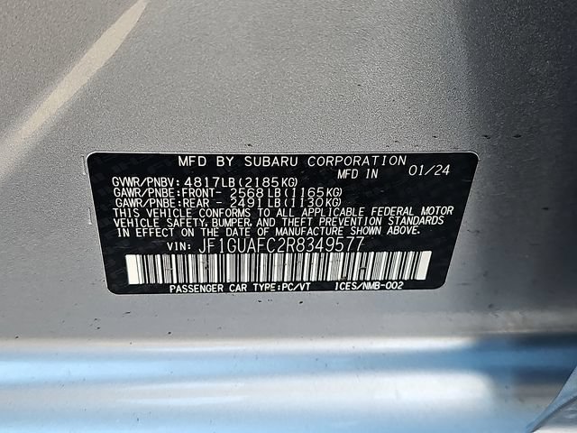 Used 2024 Subaru Impreza 2.0i Sport AWD/4WD image 28