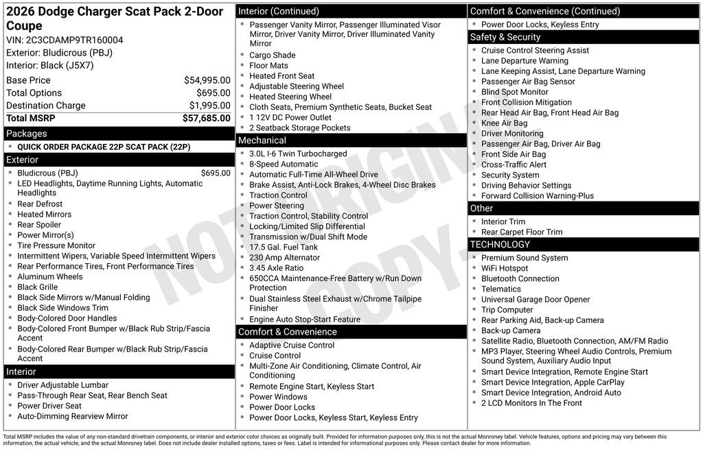 Used 2026 Dodge Charger Scat Pack AWD/4WD image 3