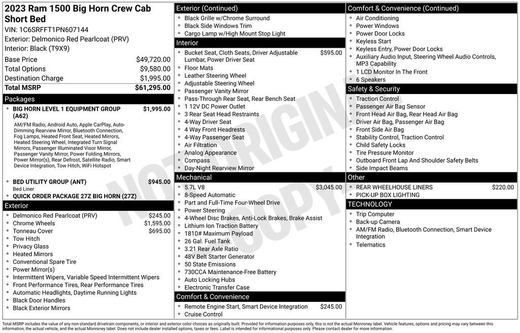 Used 2023 RAM 1500 Big Horn image 40